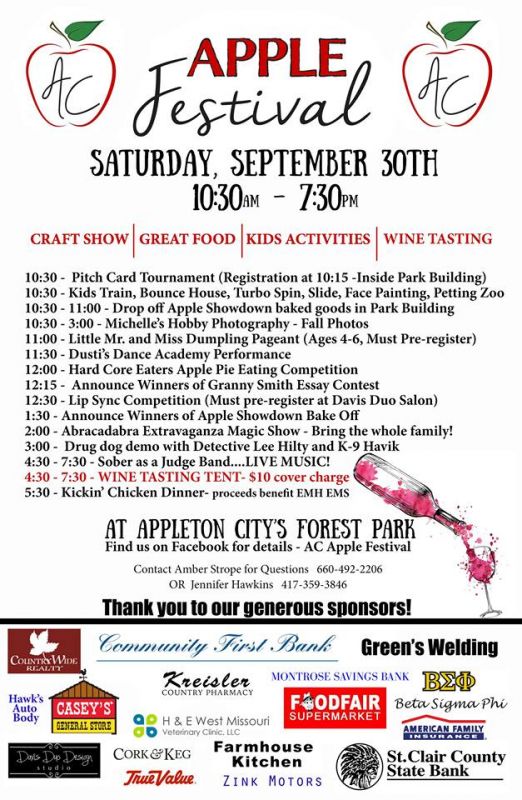 Apple Festival Schedule